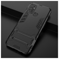 Bolsa Híbrida da Série Armor com Suporte para OnePlus Nord N100 - Preto