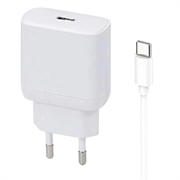 Carregador Beline PD 3.0 USB-C GaN para iPhone 15 Pro/15 Pro Max/16 Pro/16 Pro Max - 30W - Branco