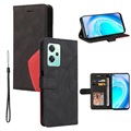 Bolsa Tipo Carteira Bi-Color Series para OnePlus Nord CE 2 Lite 5G - Preto