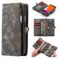 Bolsa tipo carteira 2-em-1 Caseme multifuncional para iPhone 11 - Cinzento
