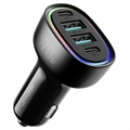 Carregador Rápido de Carro Goobay 48W com USB-C PD & USB-A QC3.0 - Preto