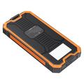 Banco de energia solar Lippa 10000mAh - 2x USB-A - Preto