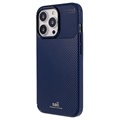 Capa de TPU e Fibra de Carbono Saii para iPhone 13 Pro Max - Azul