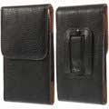 Bolsa Universal em Pele com Presilha de Cinto - Preto